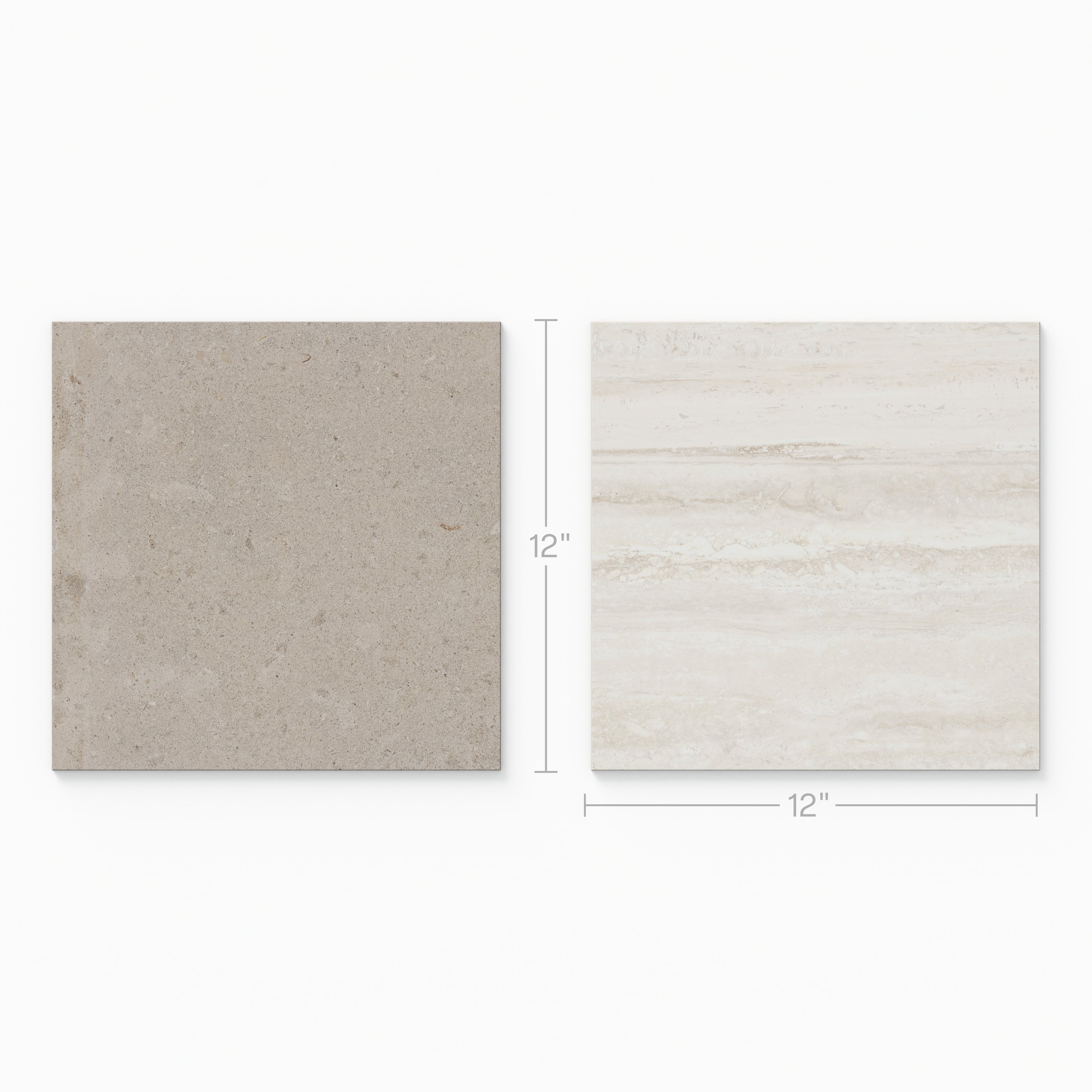 Wren 12x12 Checkerboard Grip 2cm Porcelain Paver Tile in Dune & Oat