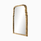 Clementine  Mirror in Antiqued Gold Leaf