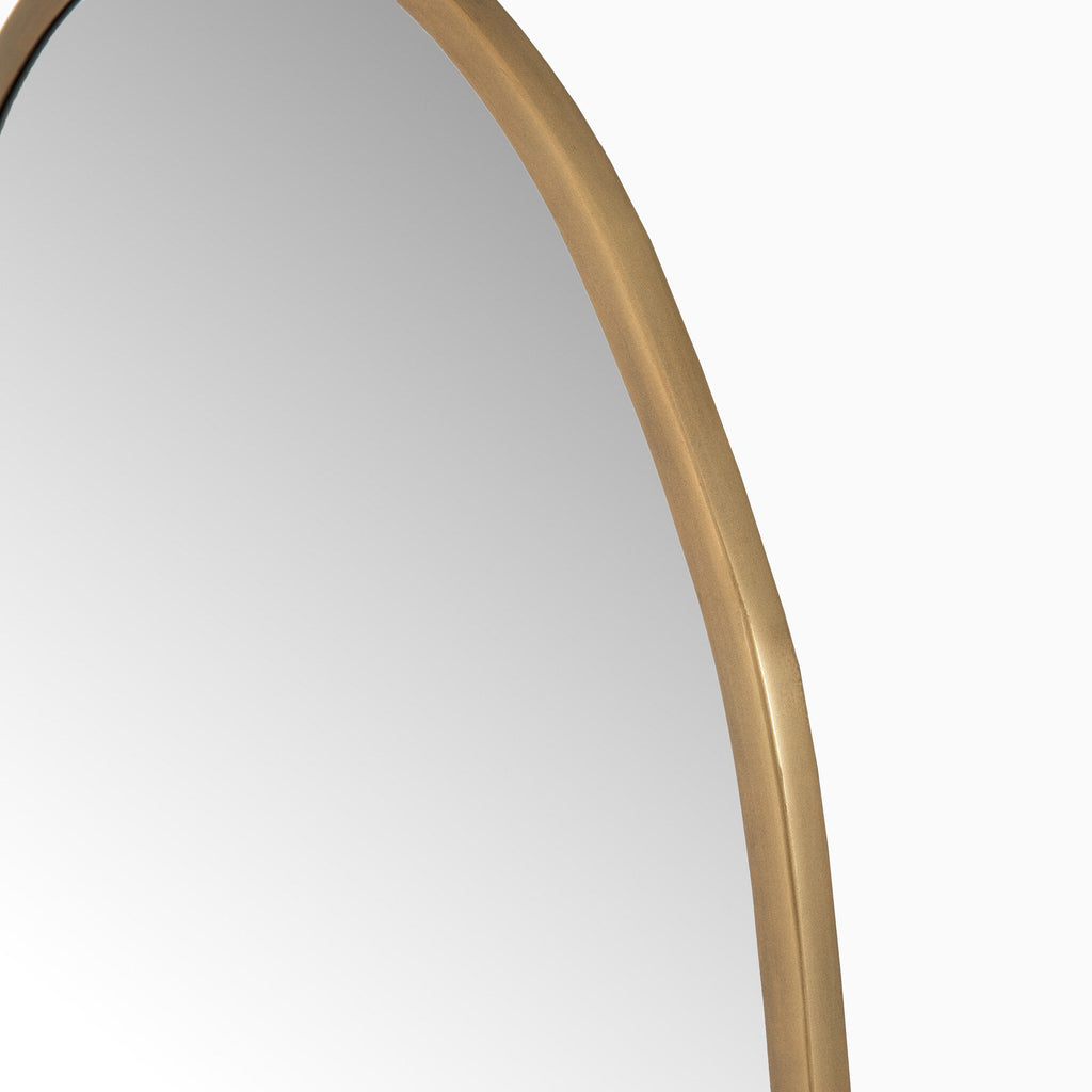 Rory Mirror in Antique Brass Iron