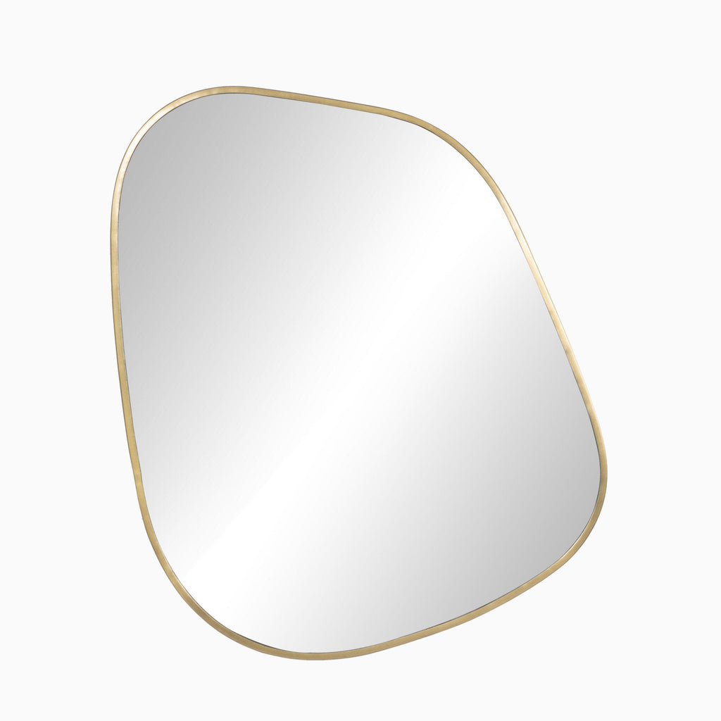 Shirley Large Mirror in Antique Brass Iron