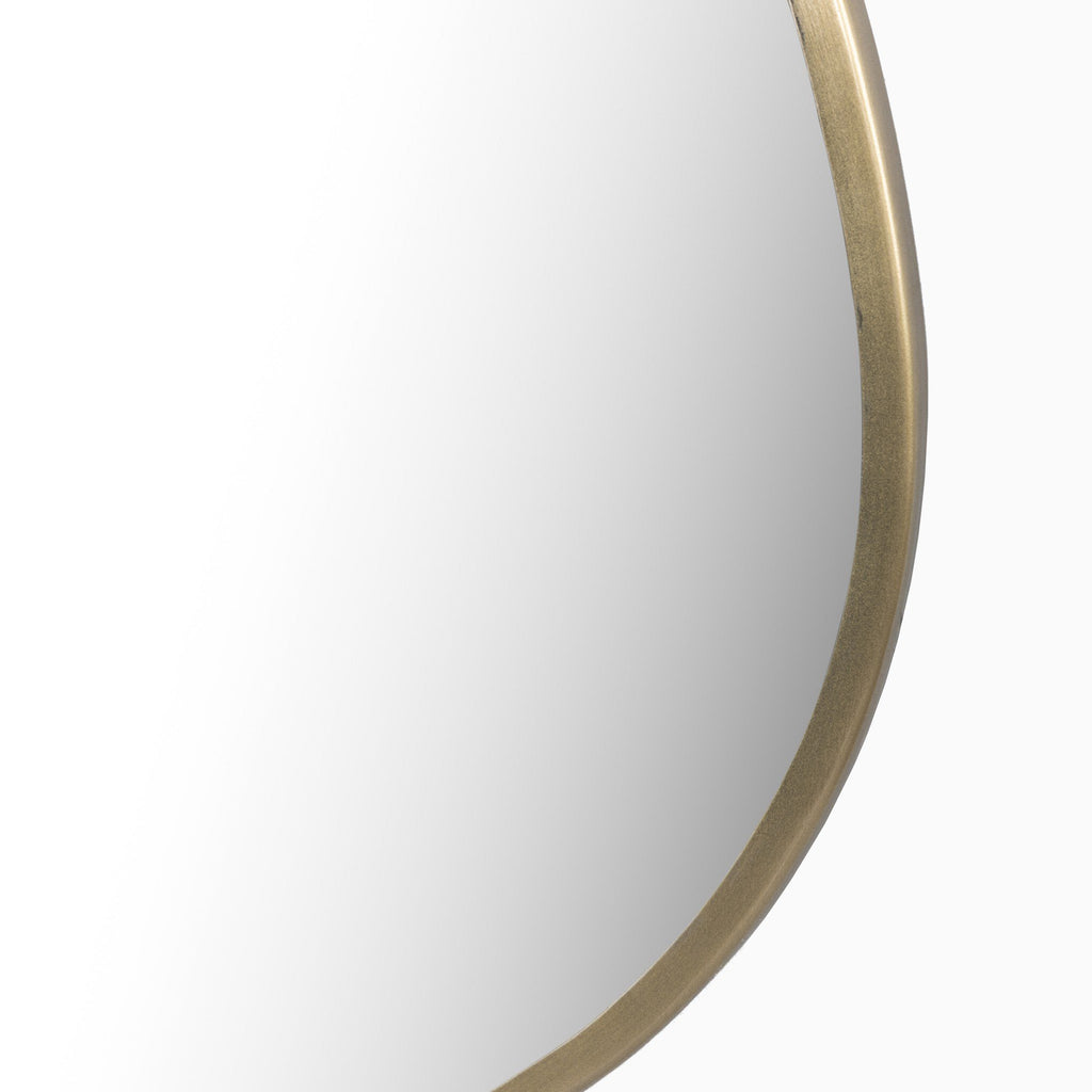 Shirley Large Mirror in Antique Brass Iron