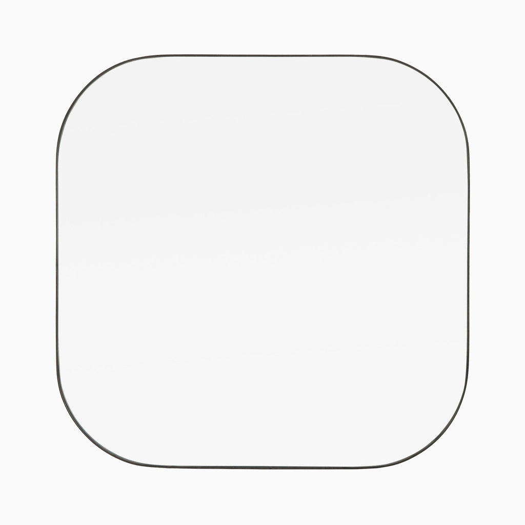 Tristan Square Mirror in Rustic Black