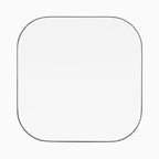 Tristan Square Mirror in Rustic Black