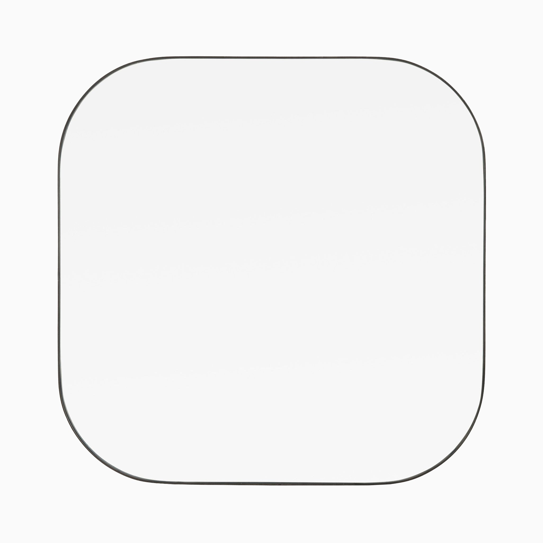 Tristan Square Mirror in Rustic Black