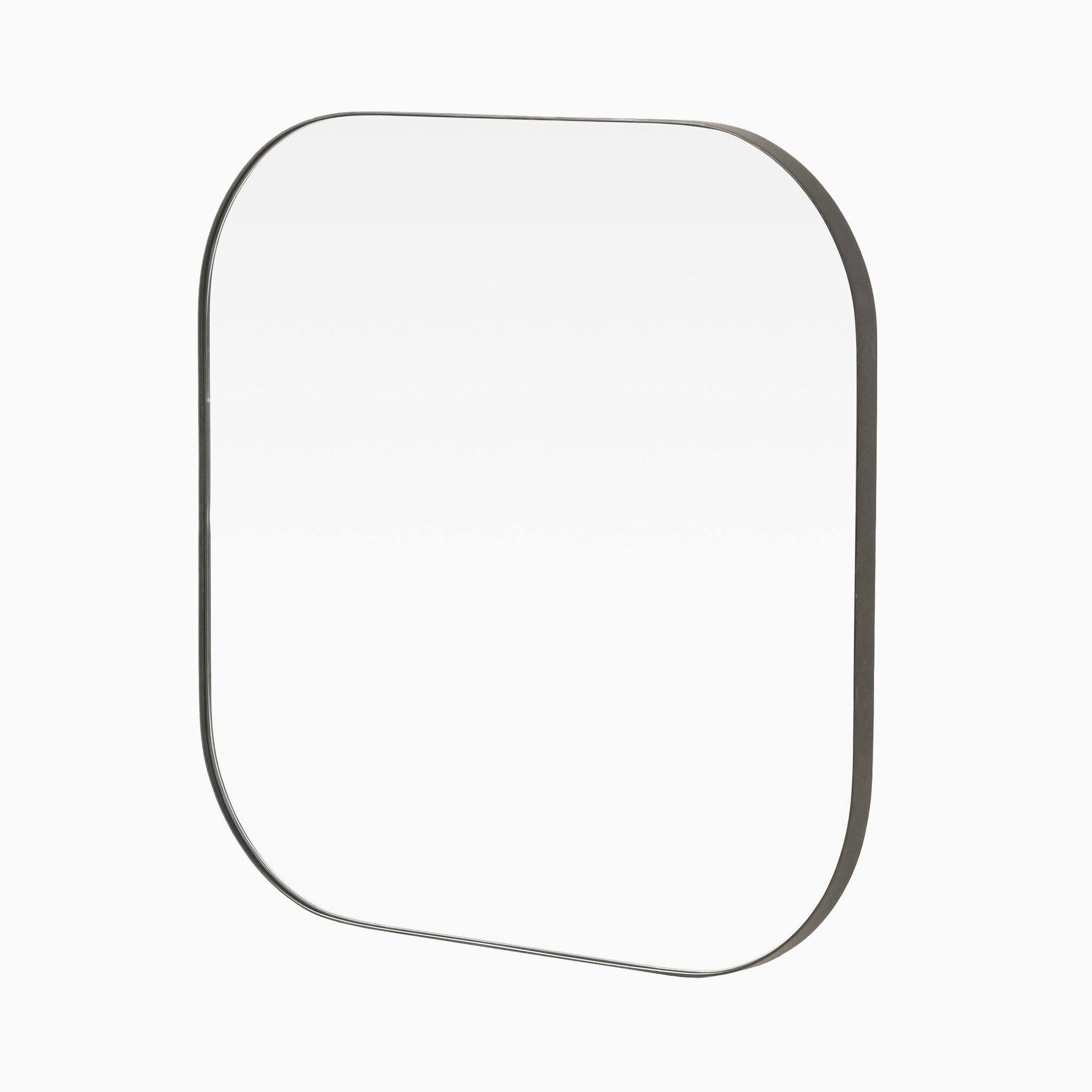 Tristan Square Mirror in Rustic Black
