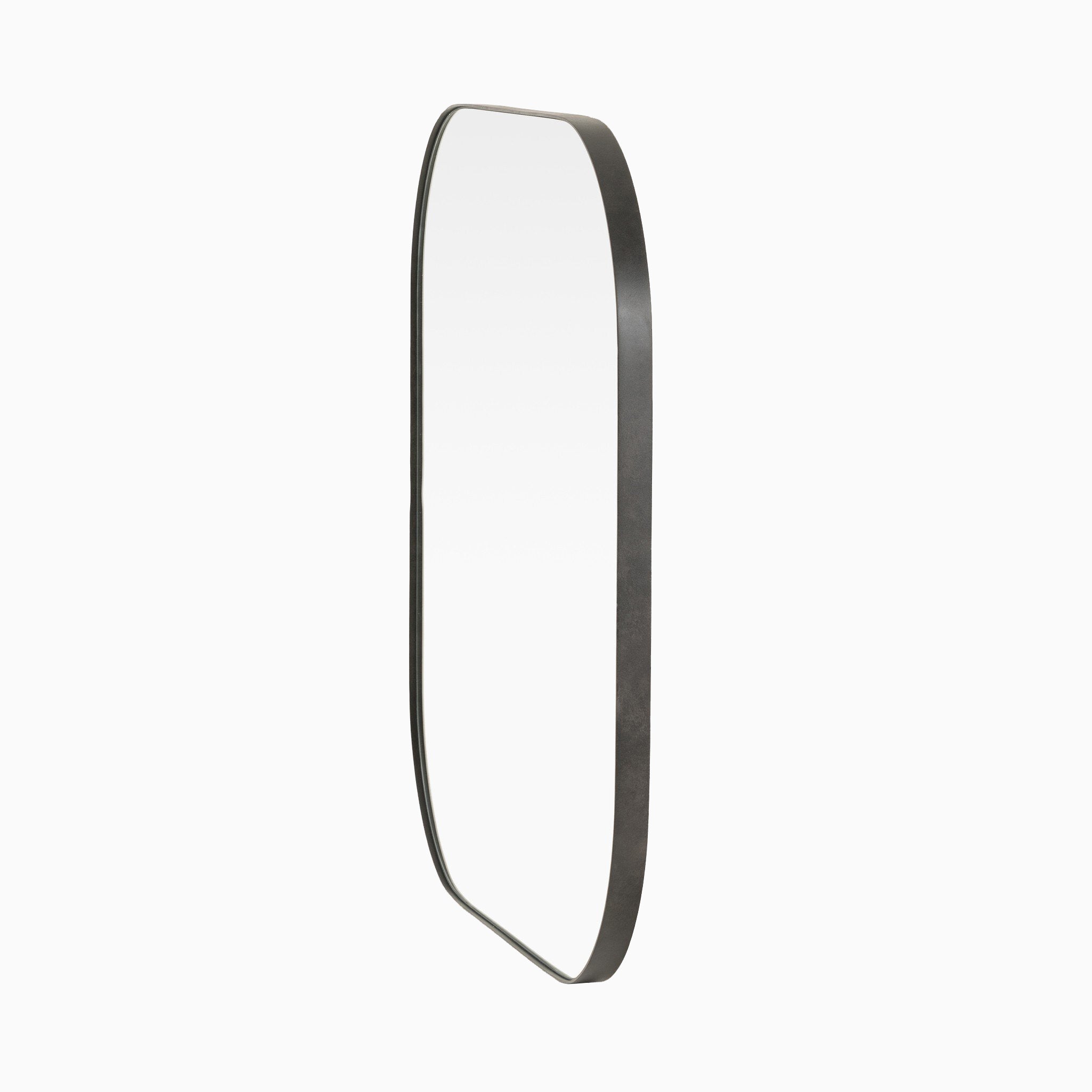 Tristan Square Mirror in Rustic Black