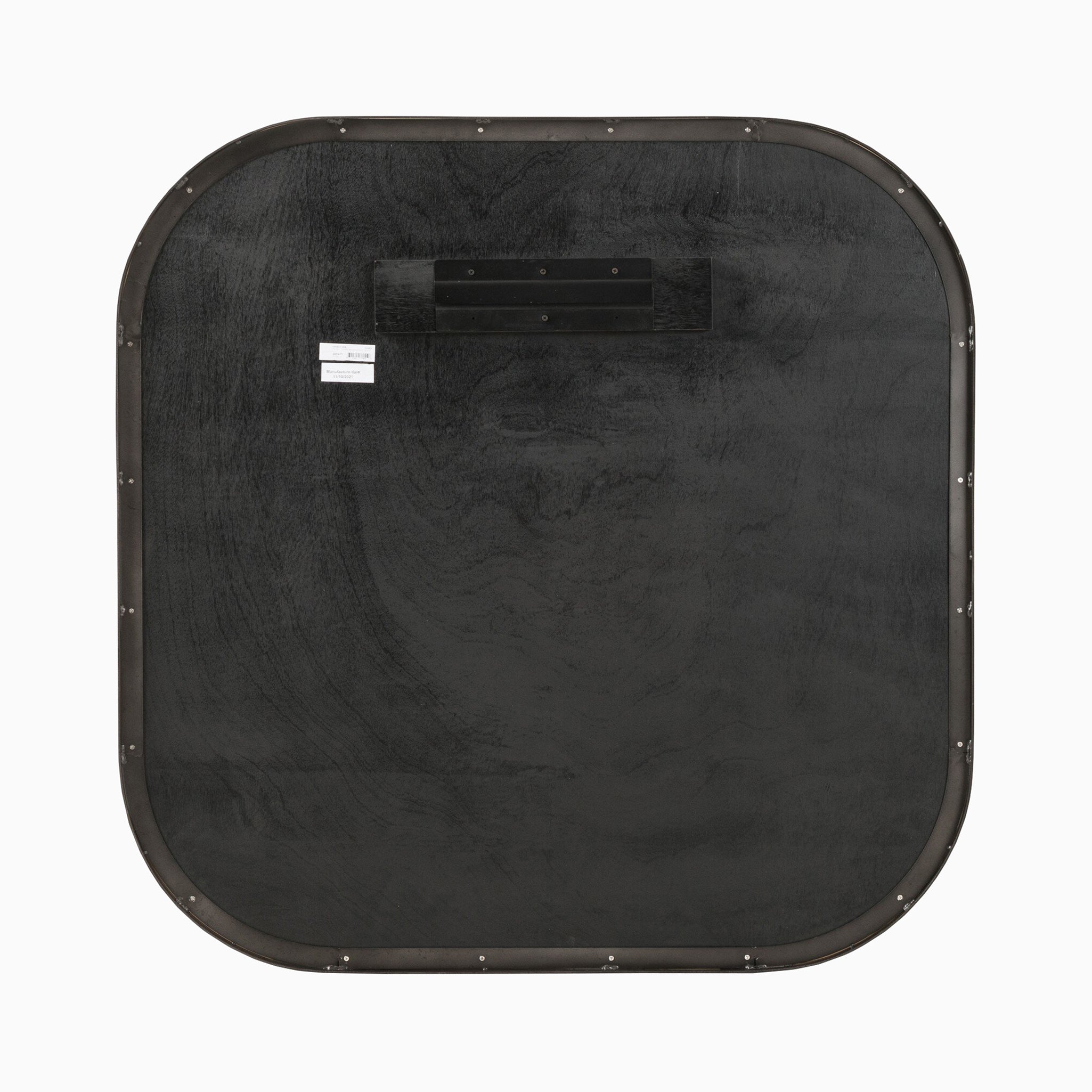 Tristan Square Mirror in Rustic Black
