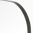 Tristan Square Mirror in Rustic Black