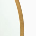 Tristan Round Mirror in Polished Brass