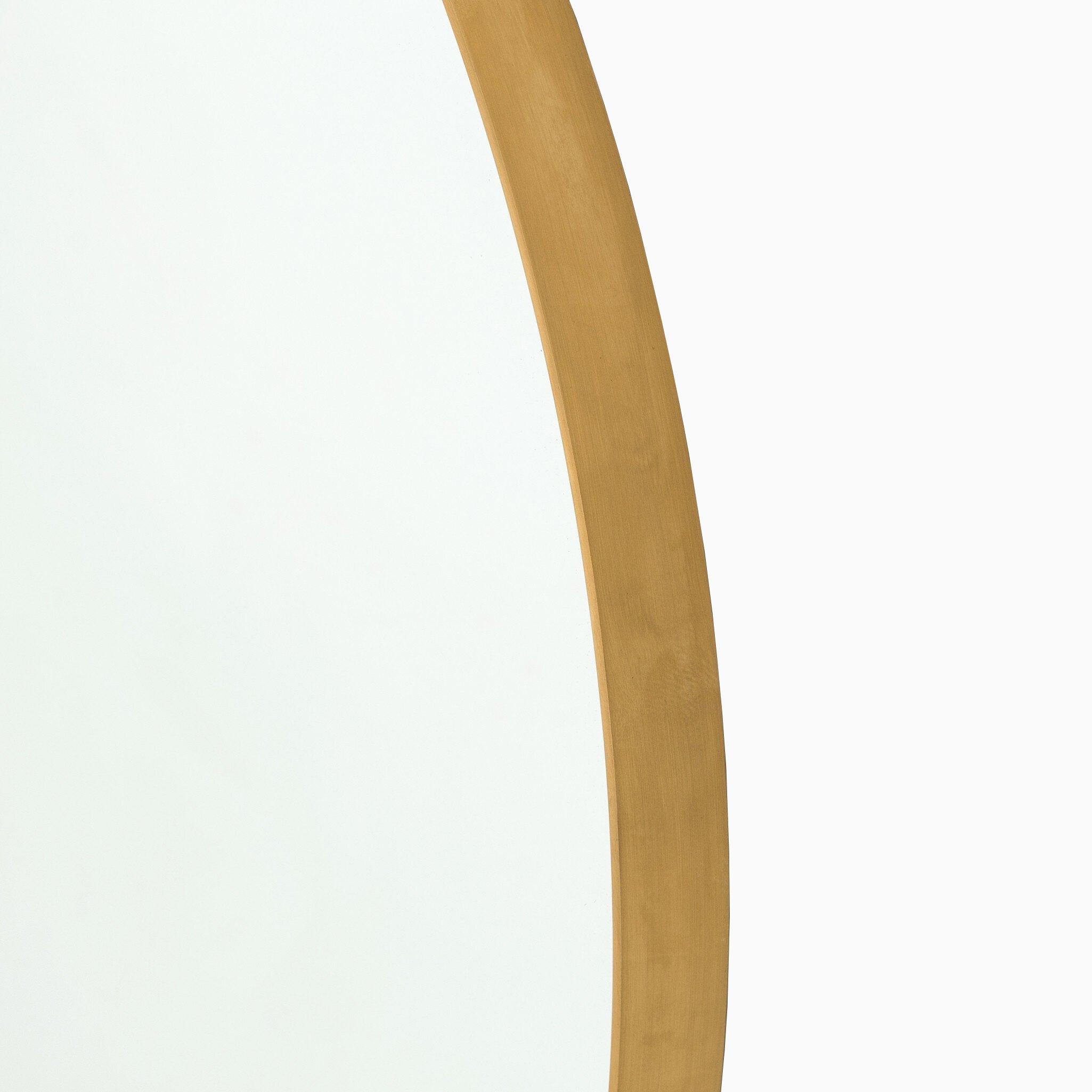 Tristan Round Mirror in Polished Brass