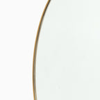 Tristan Round Mirror in Polished Brass