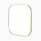 Tristan Square Mirror in Polished Brass