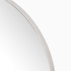 Tristan Round Mirror in Shiny Steel