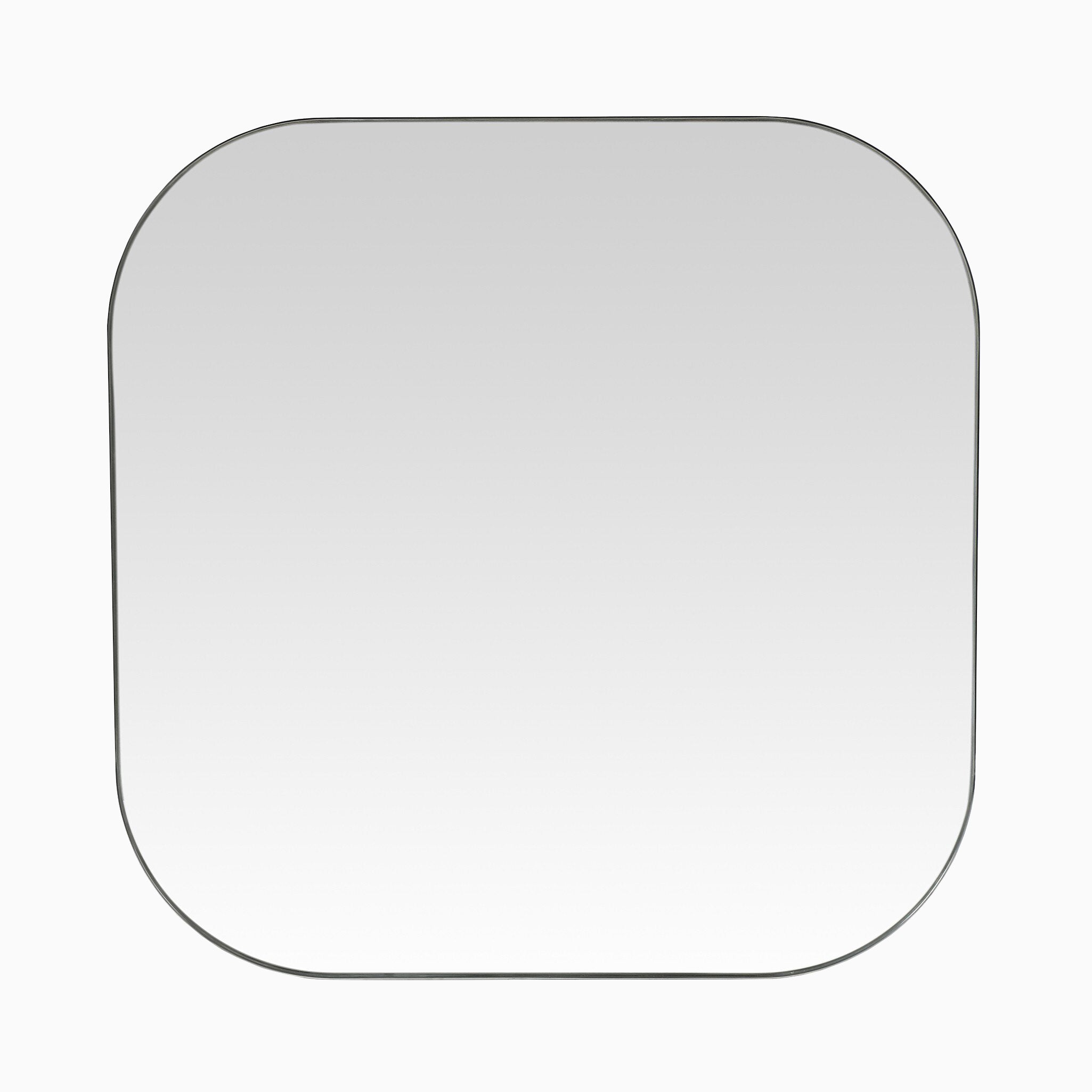 Tristan Square Mirror in Shiny Steel