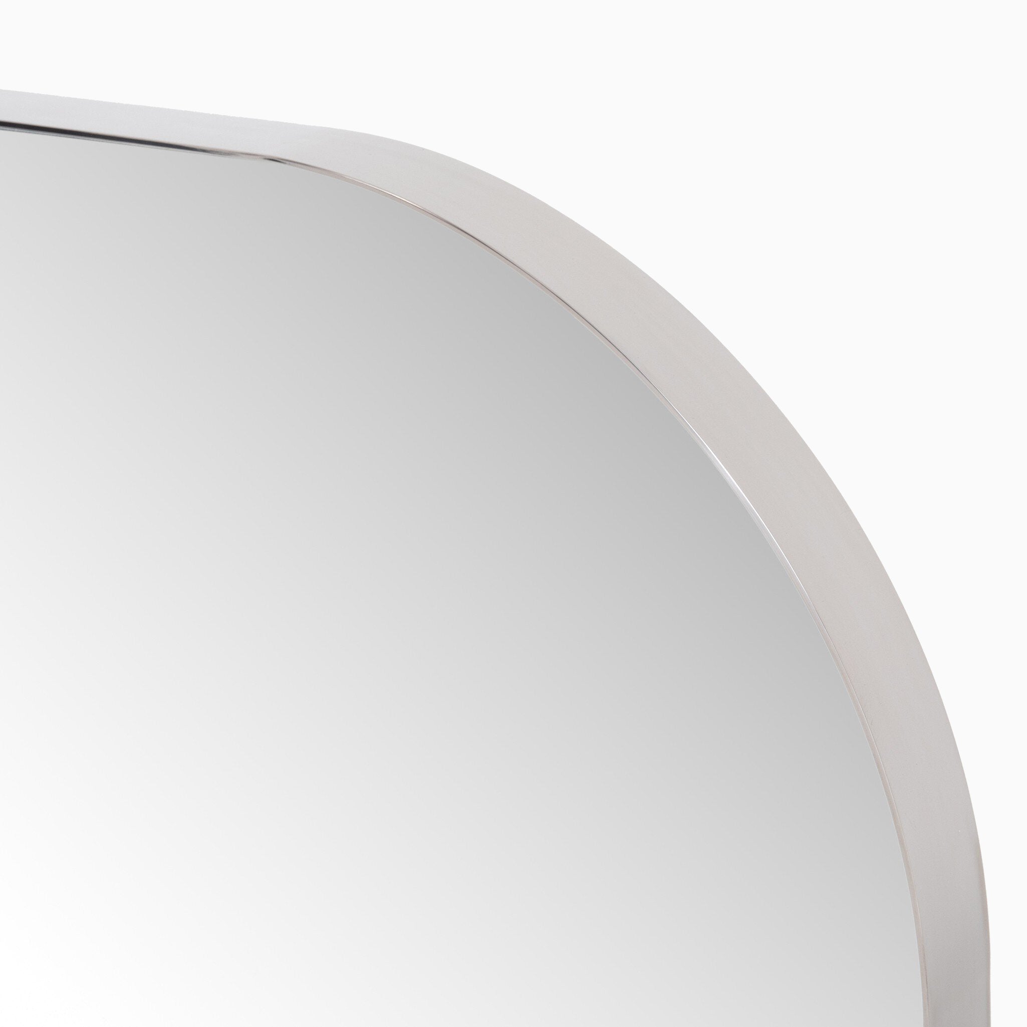 Tristan Square Mirror in Shiny Steel