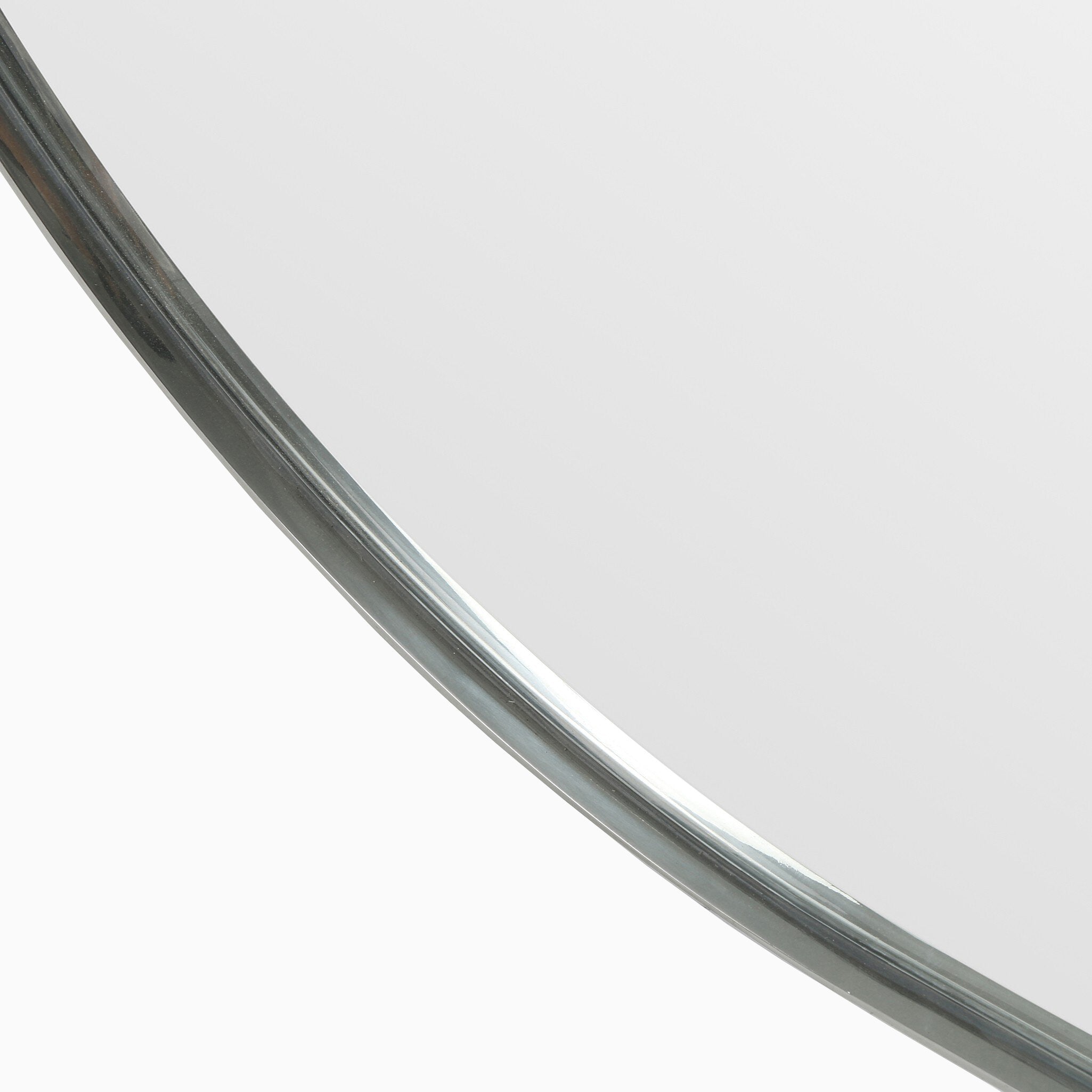 Tristan Square Mirror in Shiny Steel