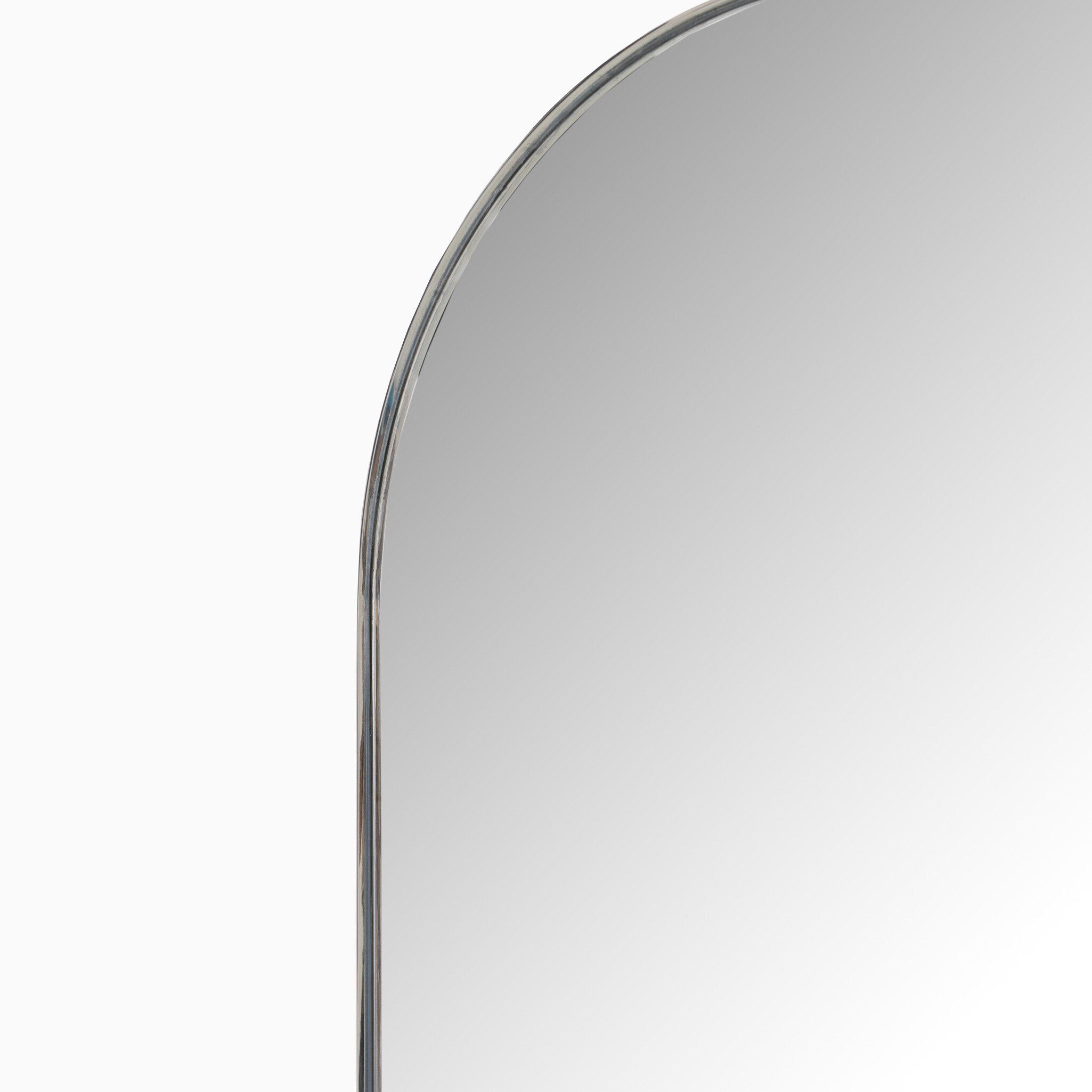 Tristan Square Mirror in Shiny Steel