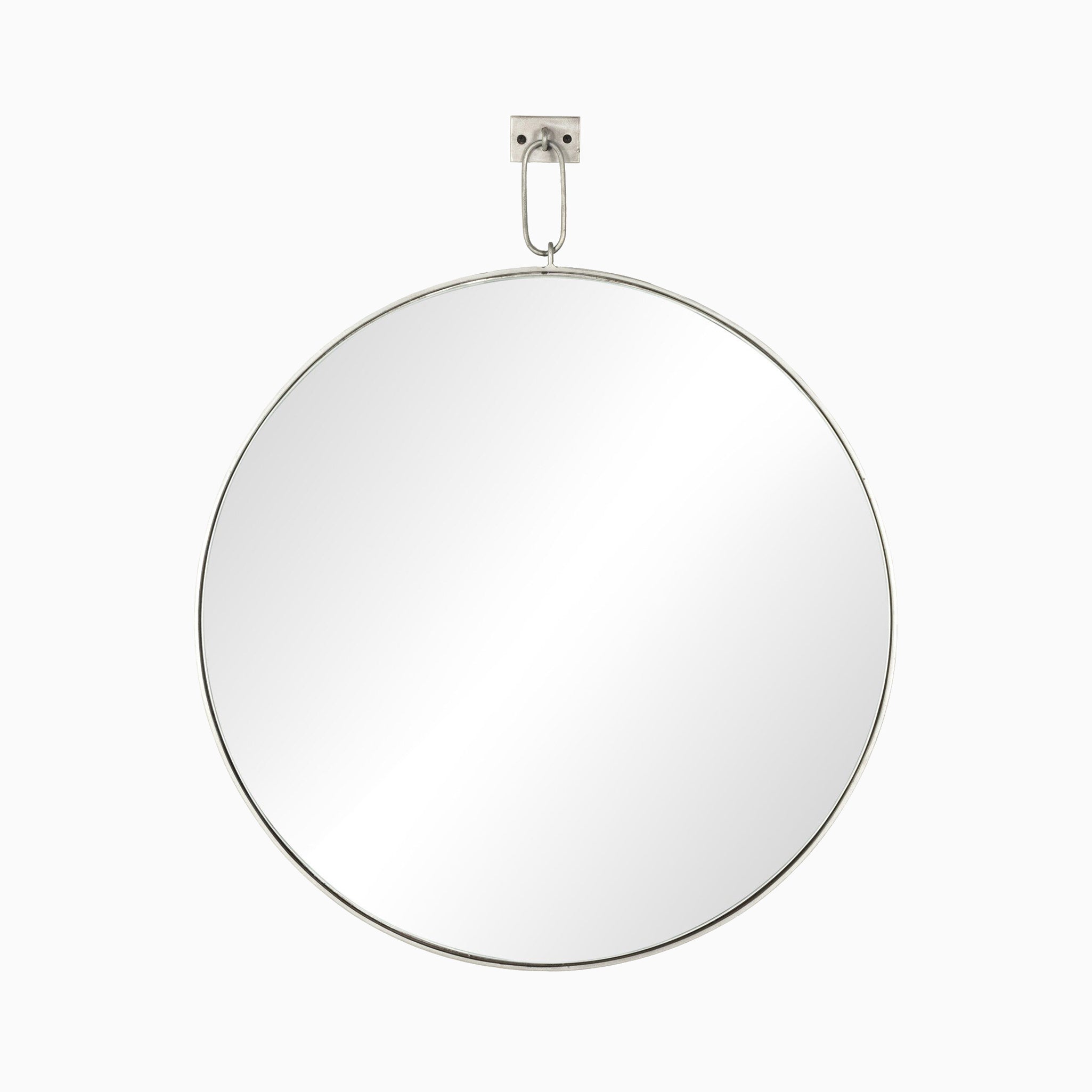 Fitz Mirror in Antique Silver