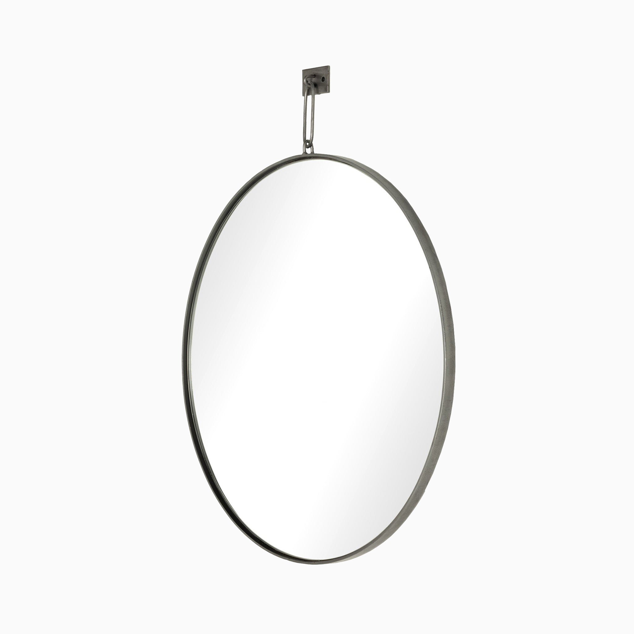 Fitz Mirror in Antique Silver