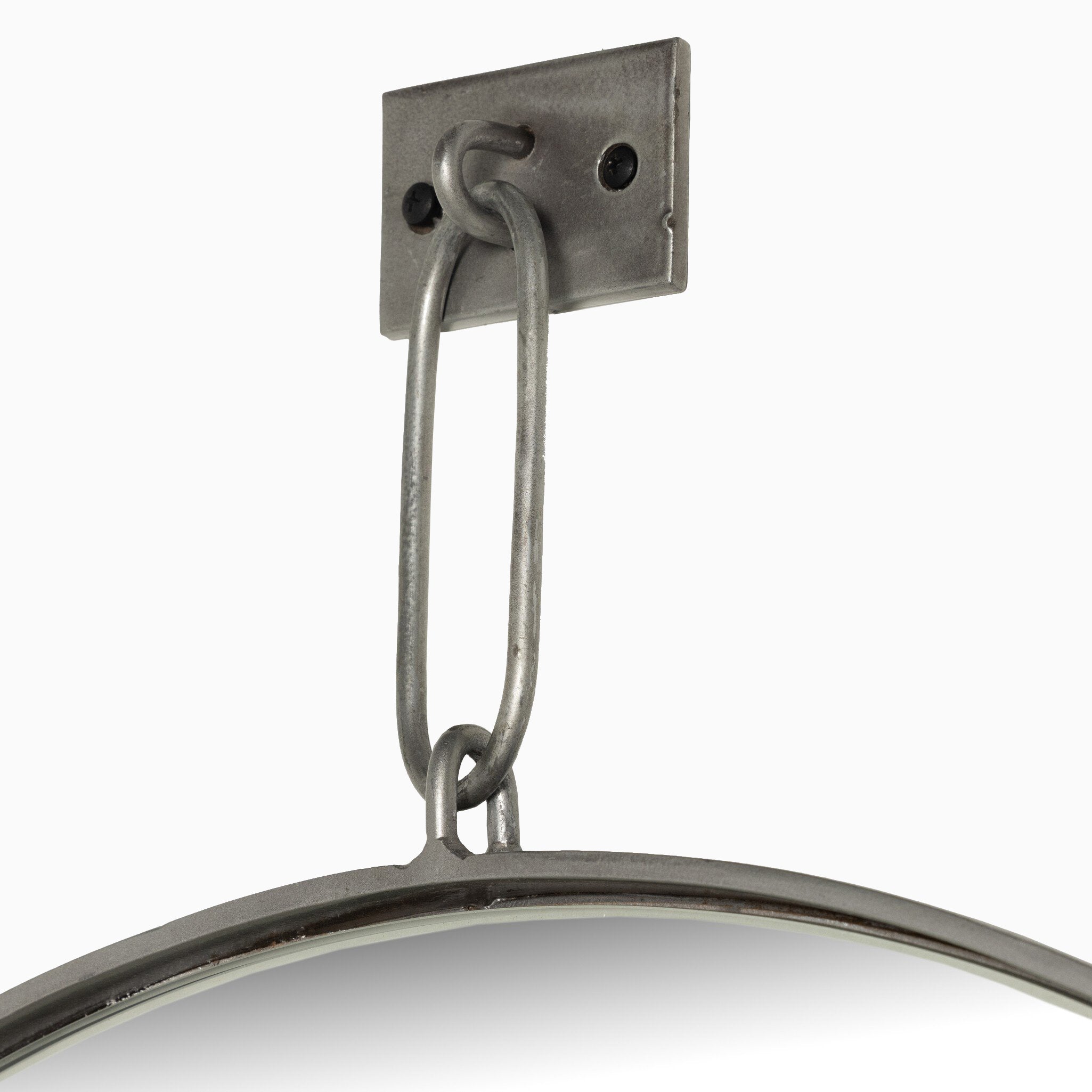 Fitz Mirror in Antique Silver