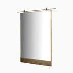 Clancy Mirror in Antique Brass