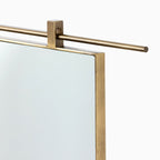 Clancy Mirror in Antique Brass