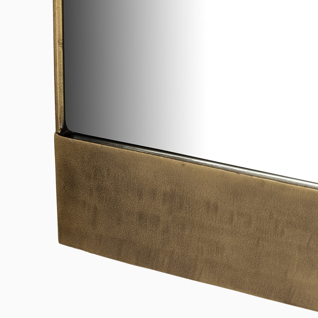 Clancy Mirror in Antique Brass