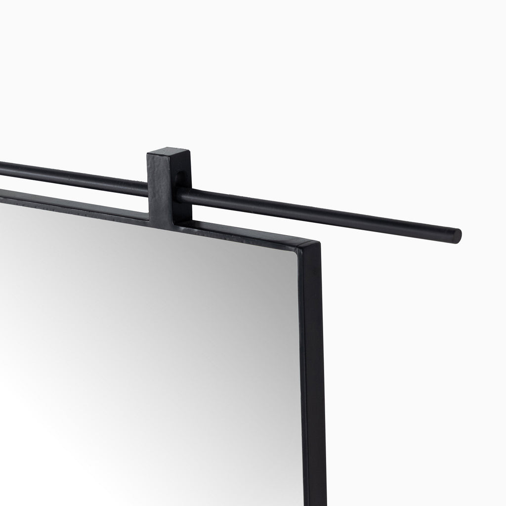 Clancy Arch Mirror in Antiqued Iron