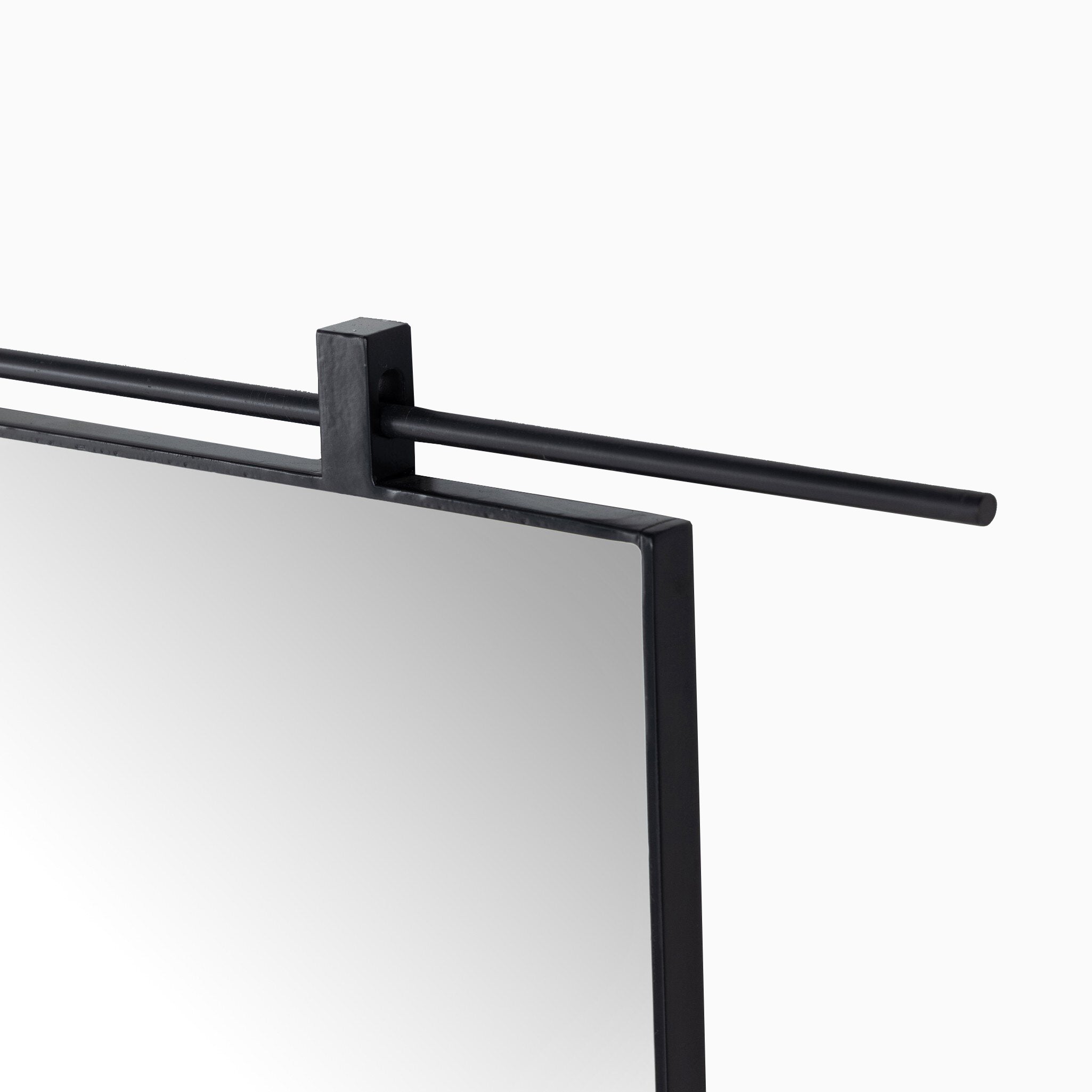 Clancy Arch Mirror in Antiqued Iron