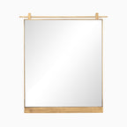 Clancy Small Mirror in Antique Brass