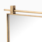 Clancy Small Mirror in Antique Brass