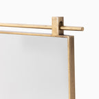 Clancy Small Mirror in Antique Brass