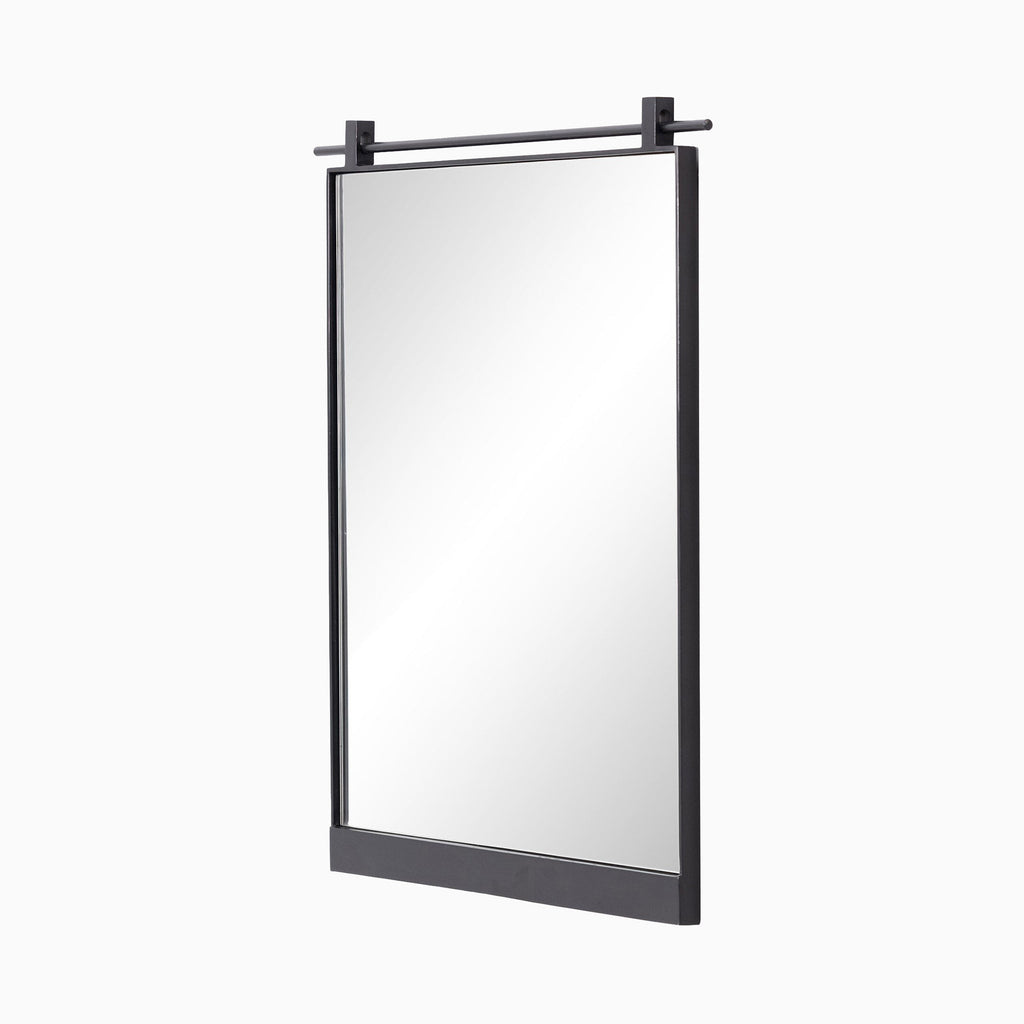 Clancy Small Mirror in Antiqued Iron