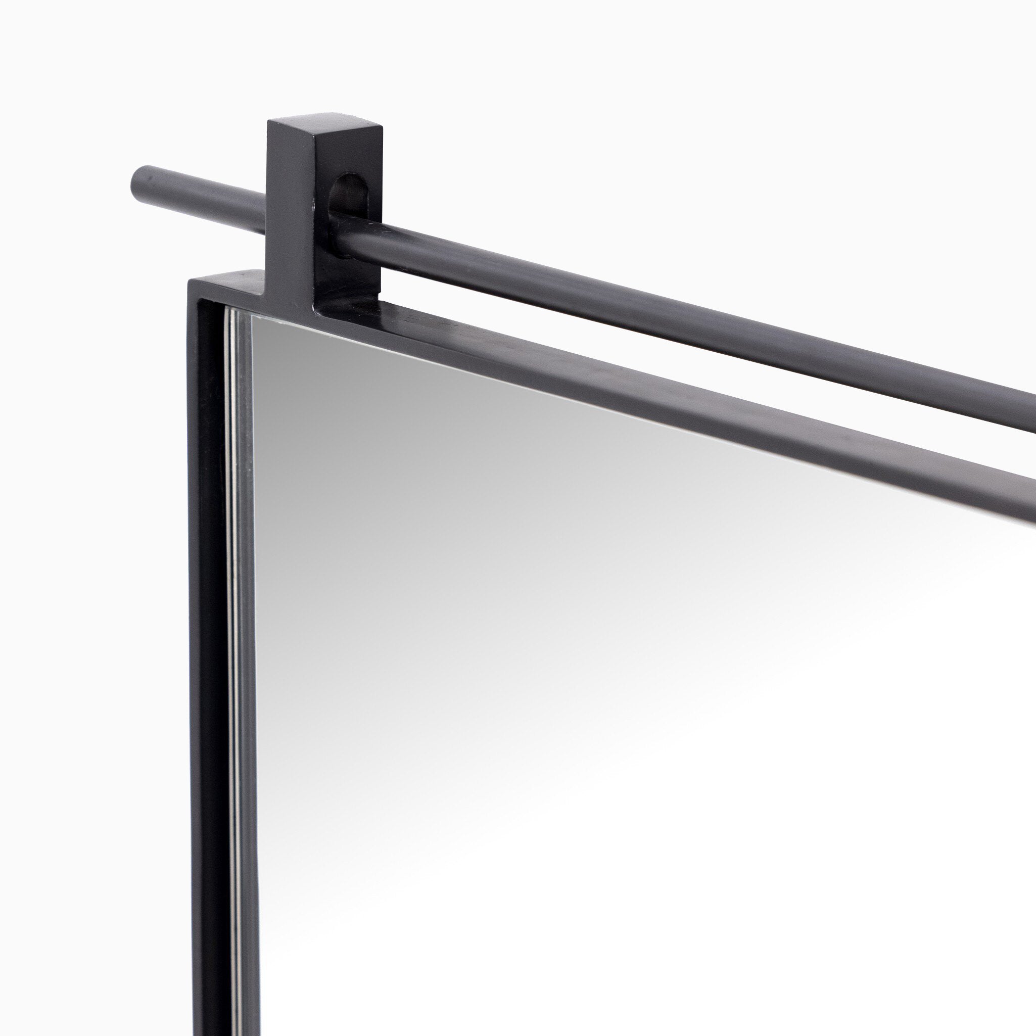 Clancy Small Mirror in Antiqued Iron