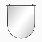 Clancy Small Arch Mirror in Antiqued Iron