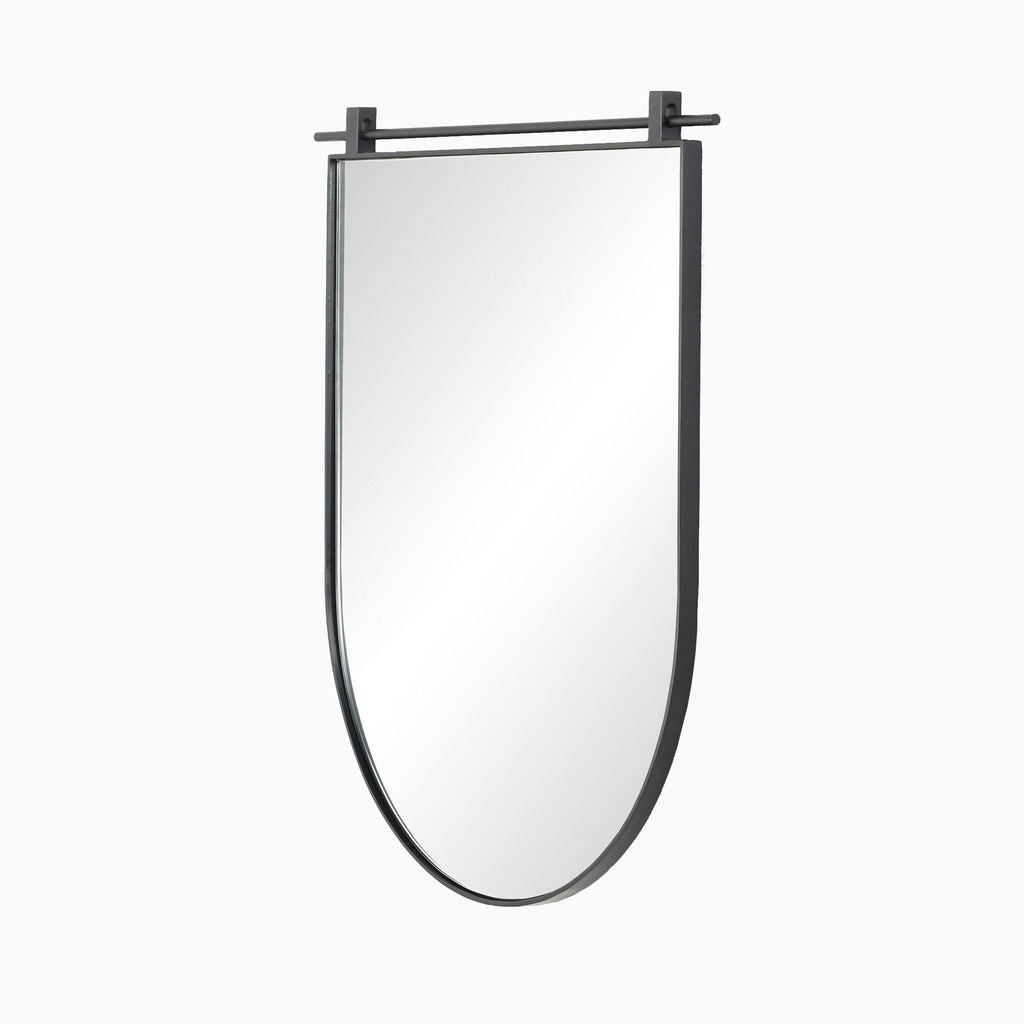 Clancy Small Arch Mirror in Antiqued Iron