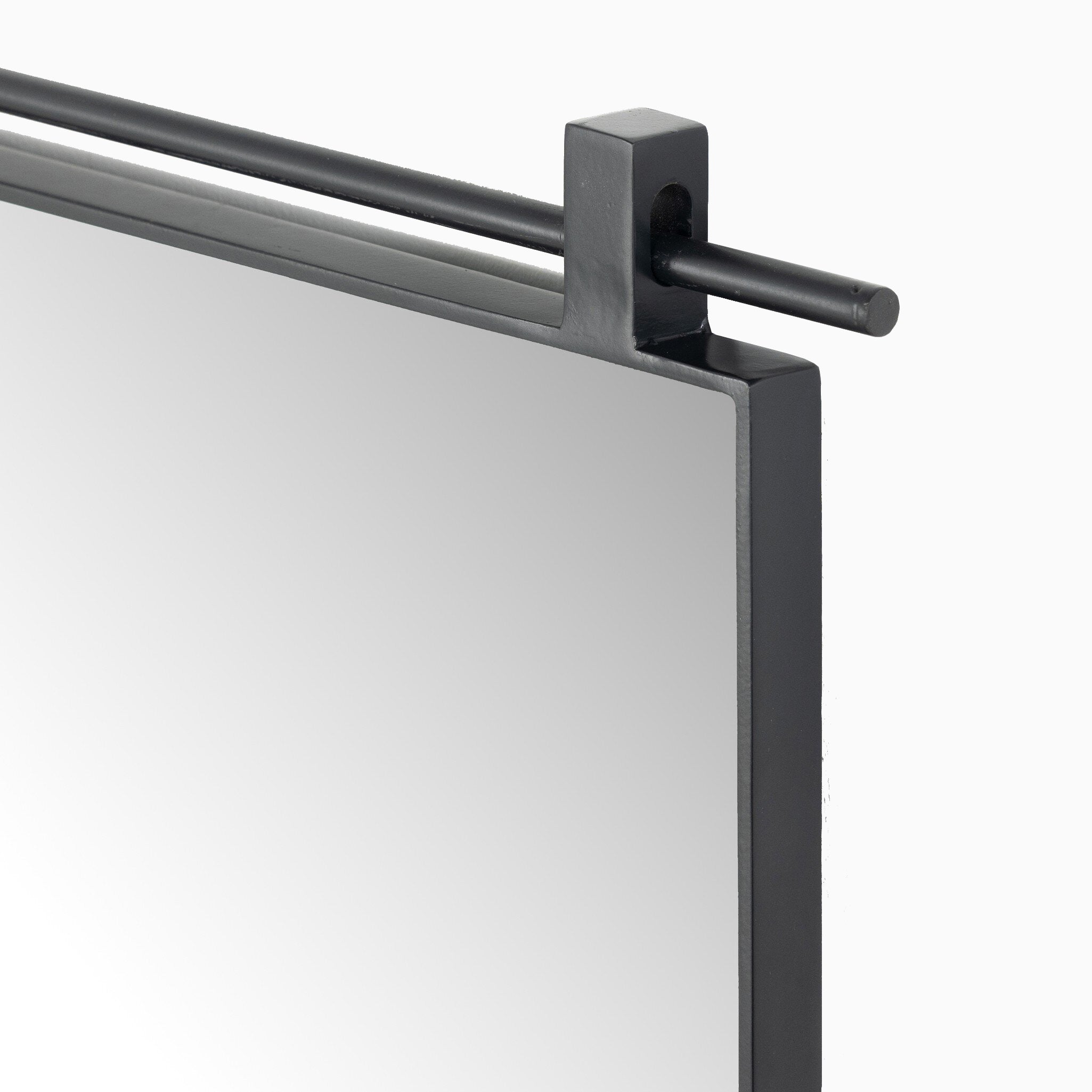 Clancy Small Arch Mirror in Antiqued Iron