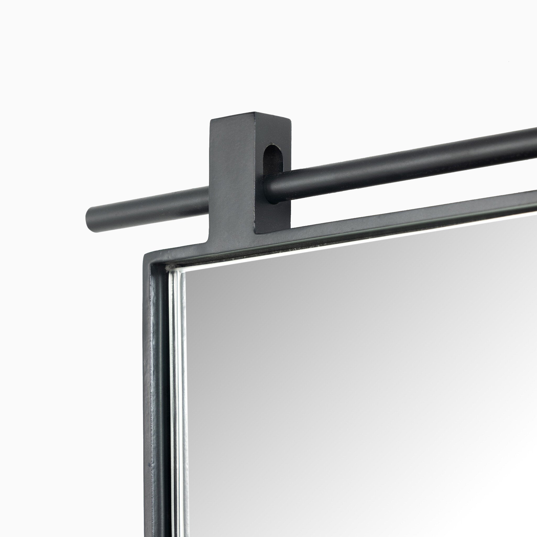 Clancy Small Arch Mirror in Antiqued Iron