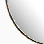 Clancy Small Arch Mirror in Antique Brass