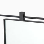 Clancy Mirror in Antiqued Iron