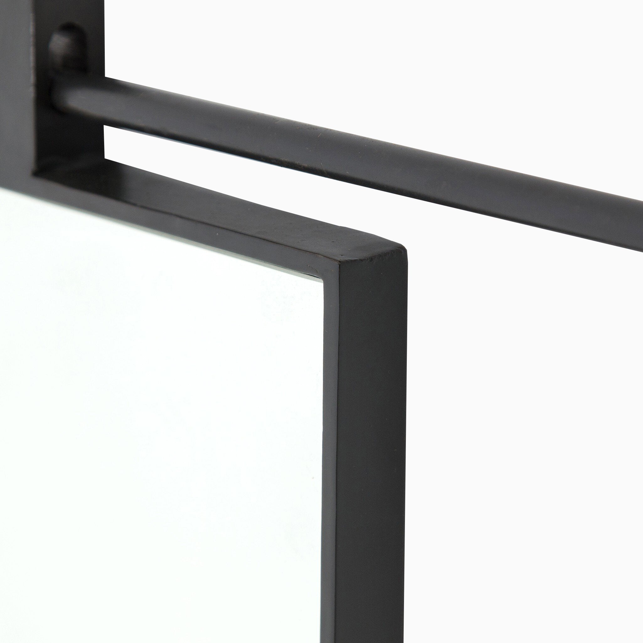 Clancy Mirror in Antiqued Iron