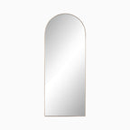 Esmeralda Floor Mirror in Polished Brass