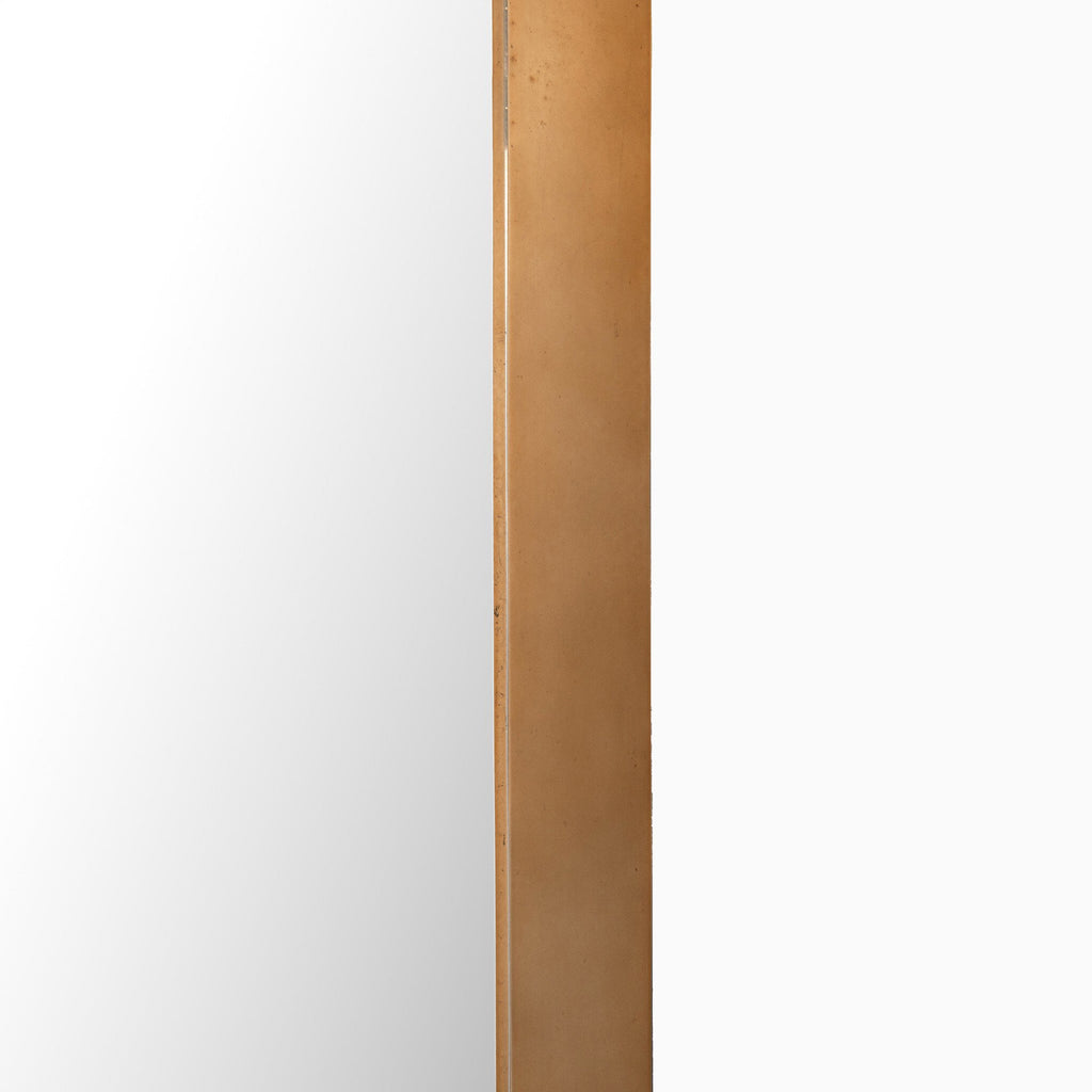 Esmeralda Floor Mirror in Polished Brass