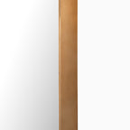 Esmeralda Floor Mirror in Polished Brass