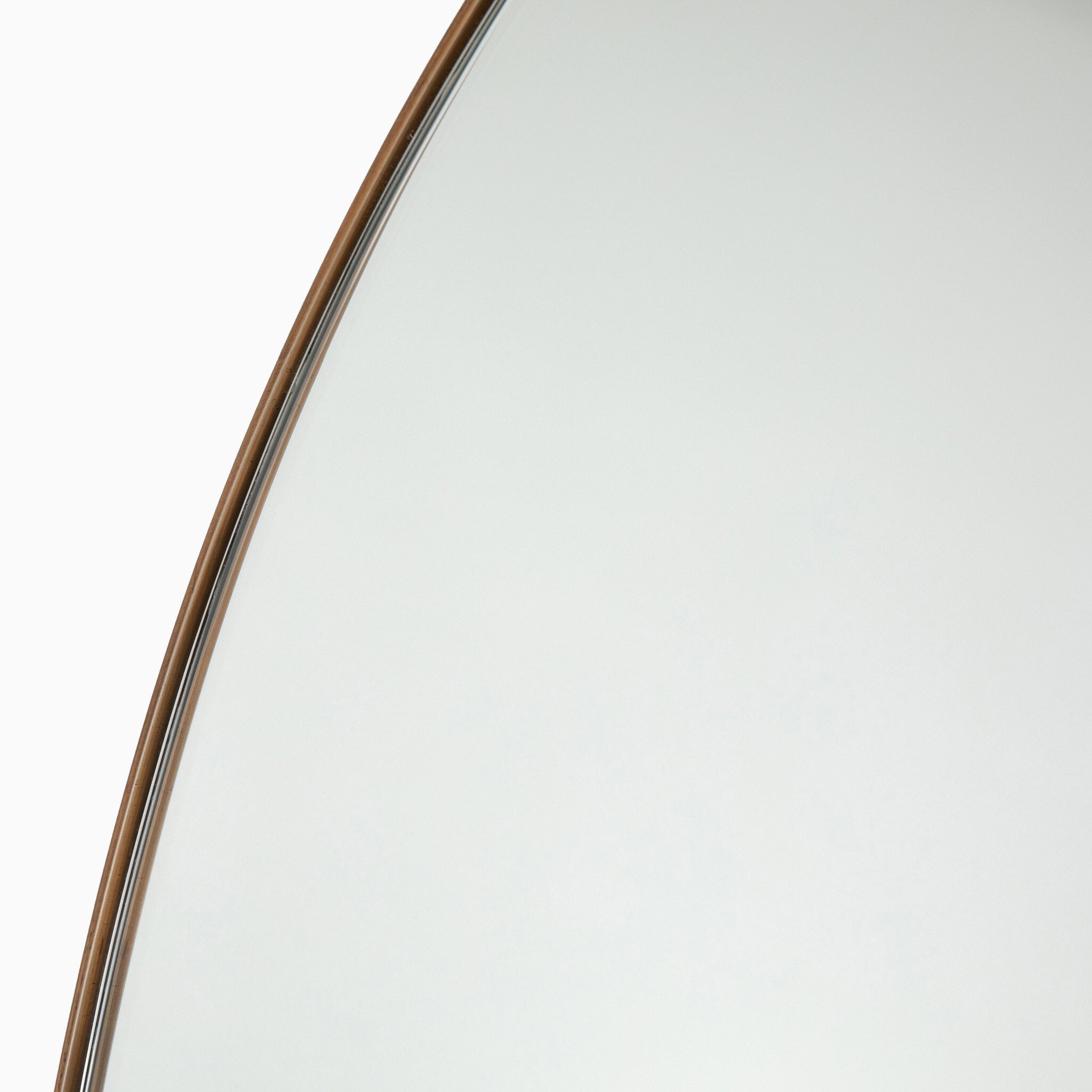 Esmeralda Floor Mirror in Polished Brass