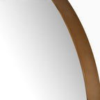 Esmeralda Floor Mirror in Polished Brass