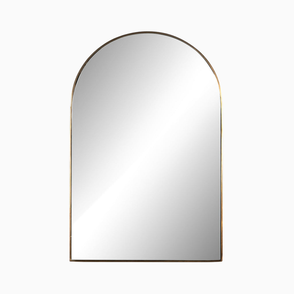 Esmeralda Small Mirror in Polished Brass