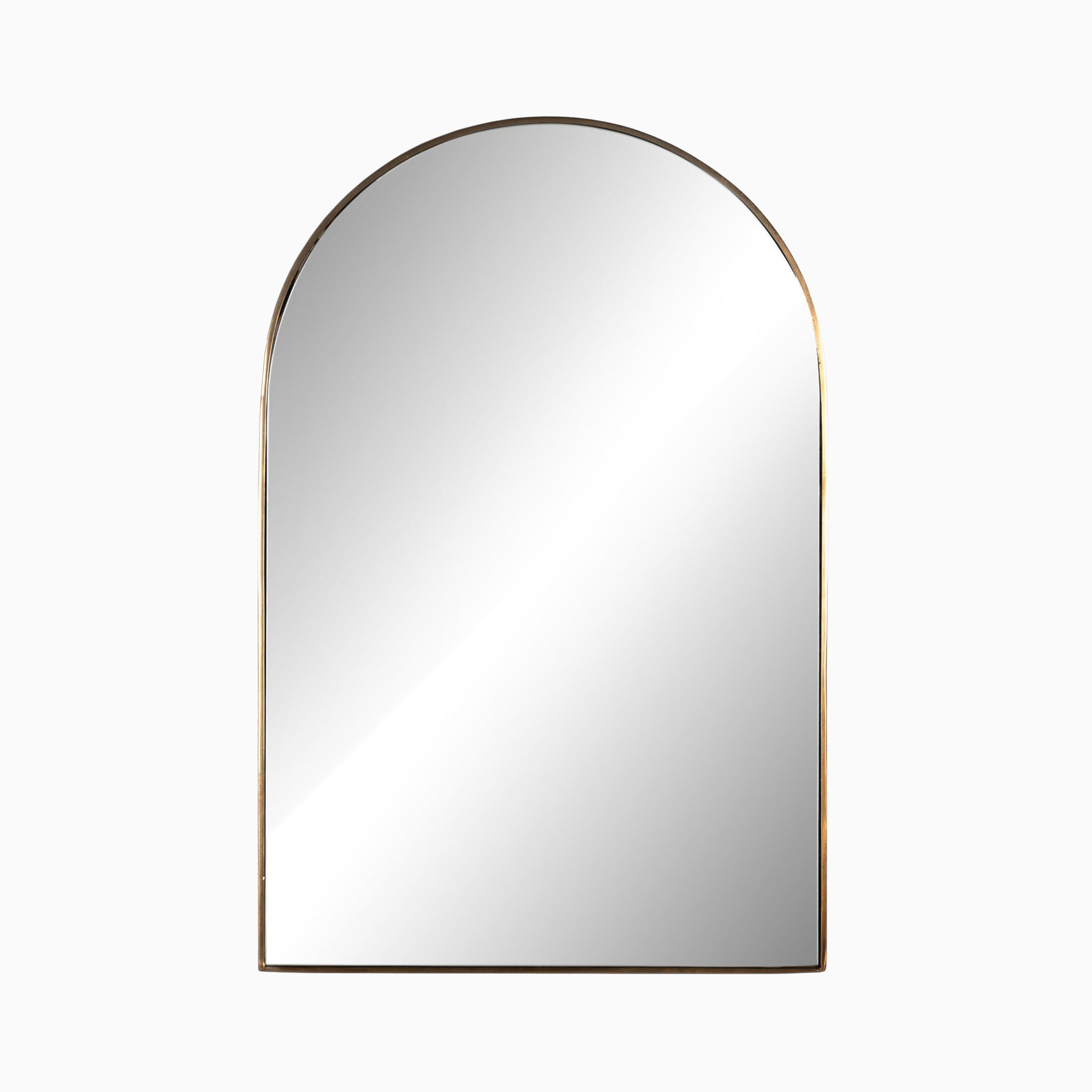 Esmeralda Small Mirror in Polished Brass