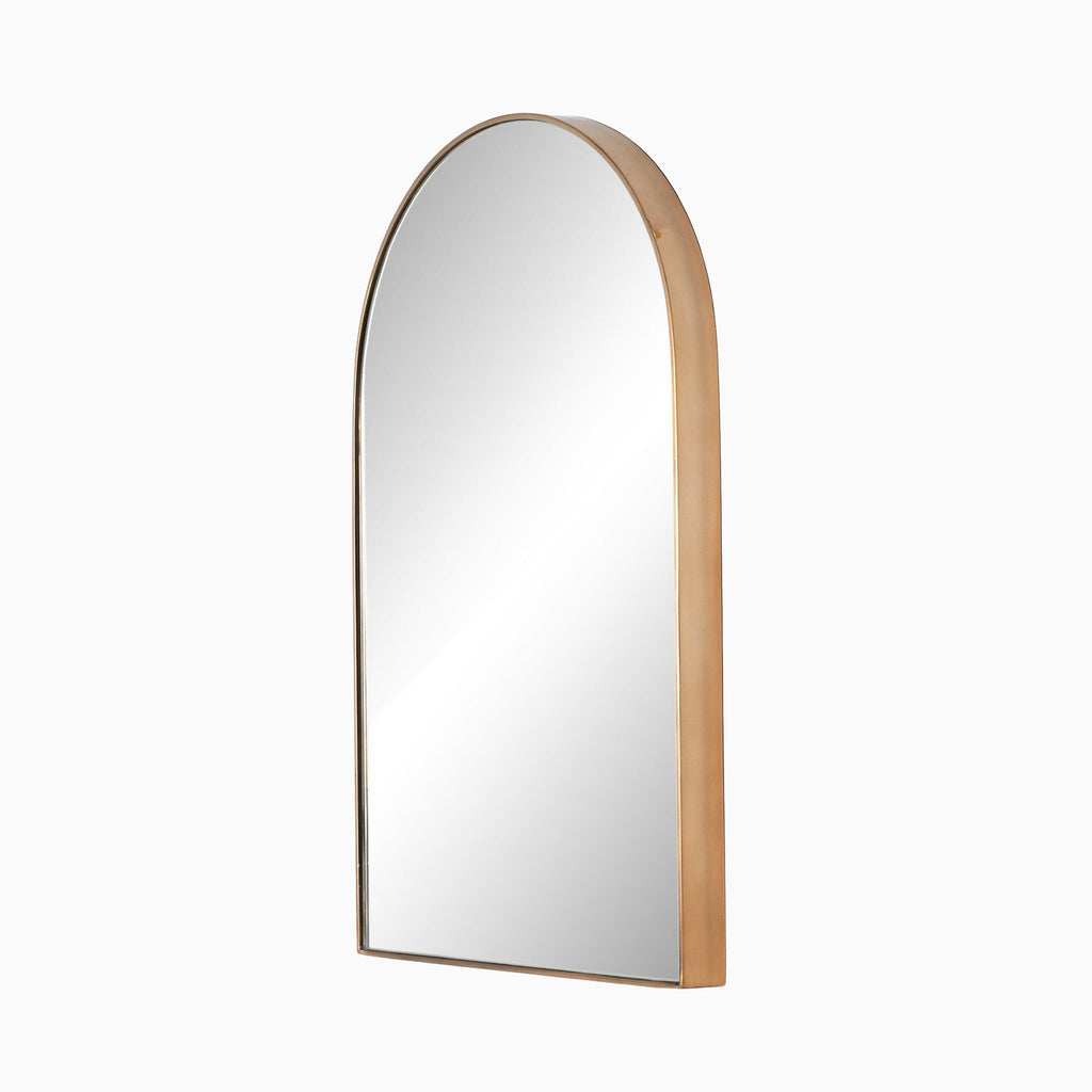 Esmeralda Small Mirror in Polished Brass