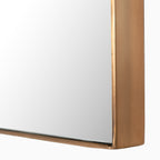 Esmeralda Small Mirror in Polished Brass
